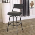 thumbnail image 4 of Gareth Swivel Stool - Counter Height - Satin Black Charcoal, 4 of 7