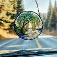 thumbnail image 2 of Window Hanging Glass Art - Willow Tree by Sunset Design with Beautiful Stained Glass, Perfect for Home Window and Car Decoration, Nature-Inspired Gift for Art Lovers, 2 of 5
