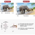 thumbnail image 3 of Dreamtimes Elephant Jigsaw Puzzles 1000 Piece for Adults Large Puzzle Game Challenging Family Puzzle Game for Adults Teens 29.5" x 19.7", 3 of 7