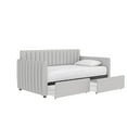 thumbnail image 6 of Novogratz Brittany Daybed with Storage Drawers, Twin Size, Gray Linen, 6 of 24