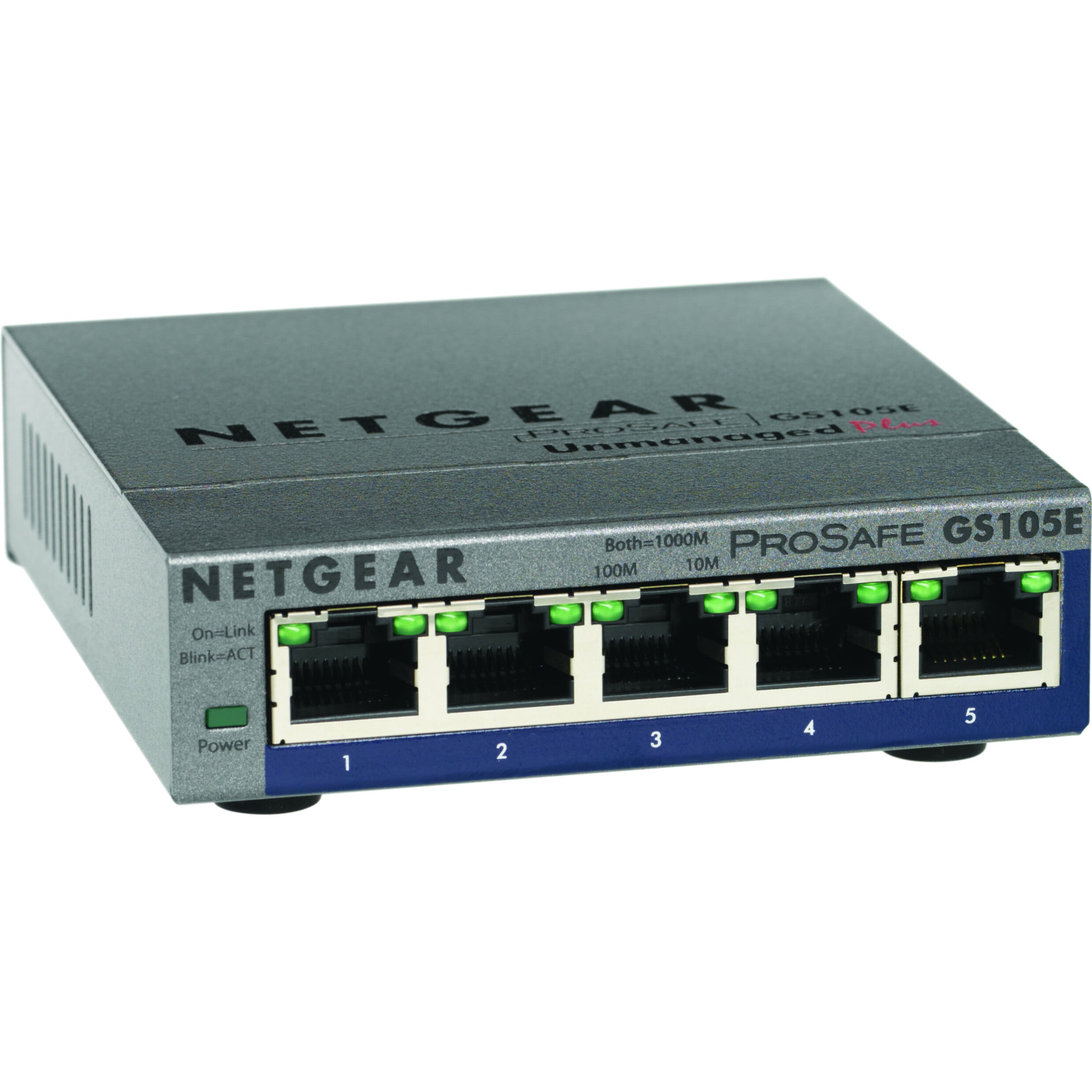 NETGEAR 5-Port Gigabit 10-1000 Mbps Fast Ethernet Desktop Switch Lan Hub Network 