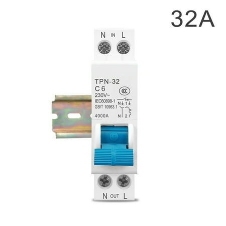 

Miniature Air Switch TPN 1P+N MCB DIN Rail Mount Small Household Circuit Breaker