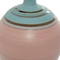 thumbnail image 5 of DecMode 15" Pink Ceramic Vase with Blue Tops, 5 of 9
