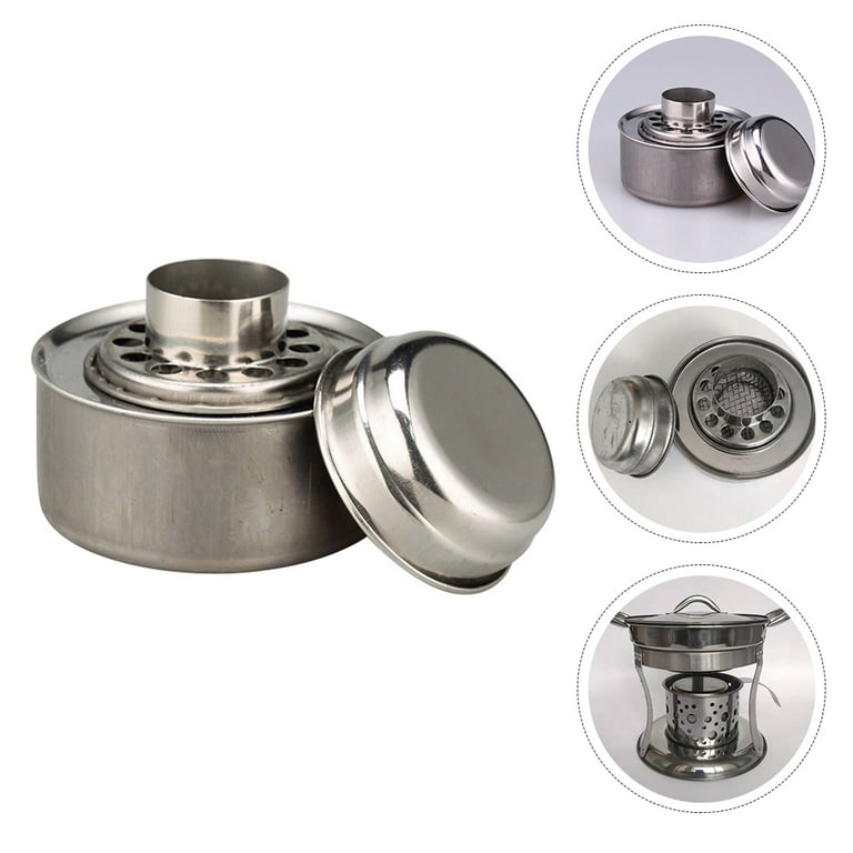 1 Set Stainless Steel Fuel Box Alcohol Stove Wick Multi-use Fuel