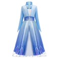 thumbnail image 1 of Vestidos de Elsa para niñas, ropa de Cosplay para niños, Vestido de princesa Anna, Vestido de reina de la nieve, Disfraces para niños, fiesta de cumpleaños, Rapunzel Fivean unisex, 1 of 2