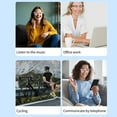 thumbnail image 3 of Lunettes Intelligentes pour Hommes Femmes, Lunettes de Traduction AI avec Traduction en Temps Réel Supporte 144 Langues, Lunettes Étanches à Commande Vocale avec Micro Intégré et Haut-Parleur, 3 of 7