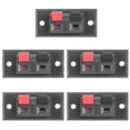 thumbnail image 1 of Conector de terminales de altavoz de Audio de carga Jack Push-in de 2 posiciones 5 uds., 1 of 3