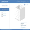 thumbnail image 6 of DreamLine Unidoor Toulon 28 in. W x 72 in. H Frameless Hinged Shower Door in Satin Black, 6 of 6