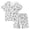 White, variant on FYEGRE Kids DIY Hand Painted Homewear Set Interactive Coloring Pajama Outfit For Children Play Wear White 5-6 Years