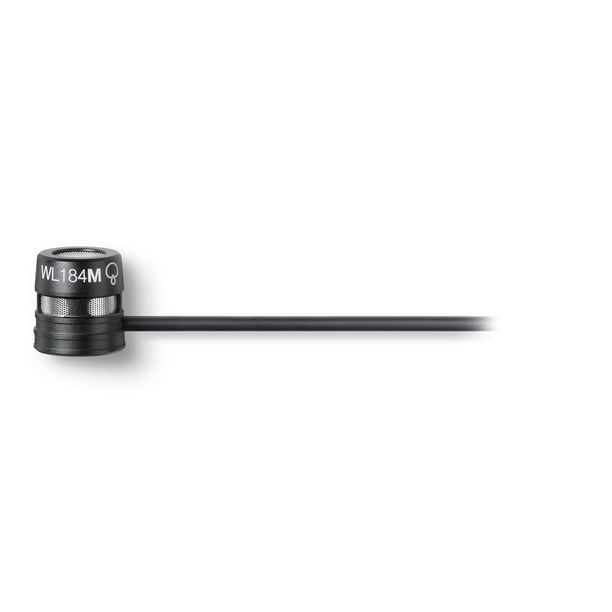 Micrófono Shure WL184M Supercardioide Lavalier negro