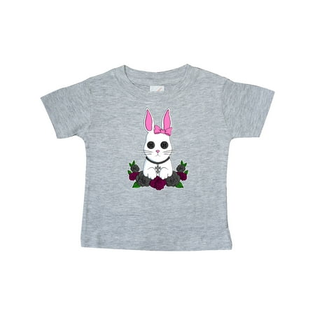 

Inktastic Cute Goth Bunny with Purple and Black Roses Gift Baby Boy or Baby Girl T-Shirt