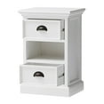 thumbnail image 6 of Classic White Two Drawer Nightstand Unit with Basket, 6 of 9