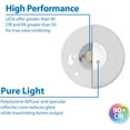 thumbnail image 4 of NICOR Lighting DLF301203KWH SureFit(v3) LED Flush Mount Ceiling Light, 3000K with Round White Trim, 4 of 12