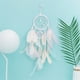 thumbnail image 1 of Feather Dream Catchers For Bedroom Wall Decoration For Kids, Dream Catchers, Feather Dream Catchers, Wall Decor, Home Decor, Dorm Room Decor, Metal Frame, Wooden Base, 2-Tier Design, Unique, 1 of 6