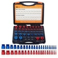 thumbnail image 1 of Yiokii Nut and Bolt Thread Checker 26/44pcs Standard and Metric Set Thread Identifier Screw Size Gauge 23 Inch & 21 Metric for Detecting Fixed Bolts or Threaded Holes in Enclosed Areas W1N4, 1 of 5