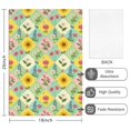 thumbnail image 2 of 2 Pcs Pioneer Flower Floral Print Pattern Kitchen Towels, Funny Microfiber Dish Towel Set, 18" X 26" Tea Towels, 2 of 6
