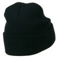 thumbnail image 4 of St Patrick's Day Clover Embroidered Long Beanie - Navy OSFM, 4 of 5