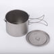 thumbnail image 3 of Taza de exterior Lixada 900ml taza de titanio olla Ultraligero taza portátil olla colgante con tapa Lixada Taza de exterior, 3 of 7