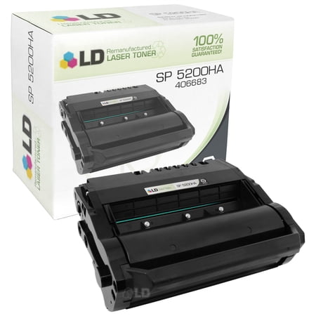 LD Remanufactured Replacement for Ricoh 406683 / SP 5200HA Black Toner Cartridge for 5210DN  SP5200DN  SP5200S  SP5210DN  SP5210SF  SP5210SR
