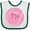 White and Green, variant on Inktastic Tennis Pink Ball Girls Baby Bib