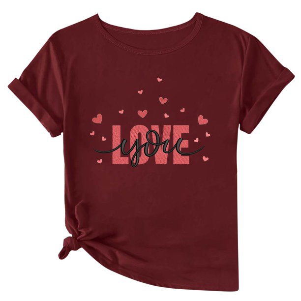 Camisetas de Manga Corta para Mujeres, Camiseta de Cuello Redondo Impresa de Moda, Primavera Y Verano Casual