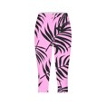 thumbnail image 4 of lcziwo Today Prime Sales, Womens Milk Silk Soft Cropped Leggings 2025 Summer Palm Trees Beach Leggings Casual High Waisted Tummy Control Workout Tight Capris Purple S, 4 of 6