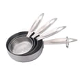 thumbnail image 1 of Tazas Medidoras de Acero Inoxidable Soledad 4 Uds 1/4 1/3 1/2 1 Taza, 1 of 10