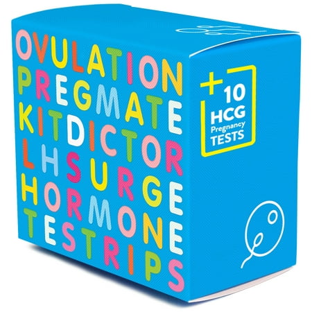 PREGMATE 40 Ovulation LH And 10 Pregnancy HCG Test Strips One Step Urine Test Strip Combo Predictor Kit Pack (40 LH + 10 (Best Saliva Ovulation Test)