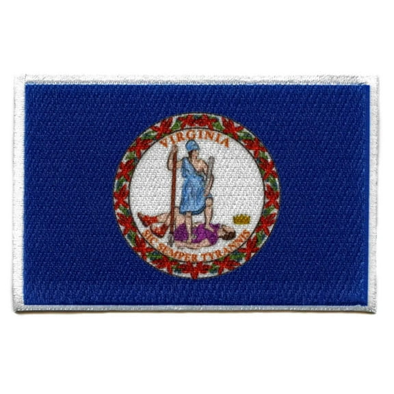 Virginia Patch State Flag Embroidered Iron On