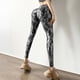 thumbnail image 2 of Gibobby Pantalones mujer Mujeres Sexy Fitness Stretch Impreso Leggins Pantalones de yoga sin costuras(Negro， S), 2 of 5
