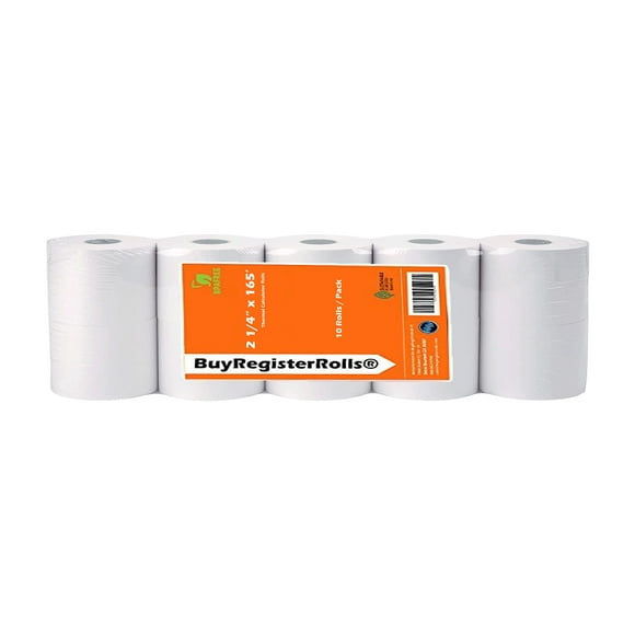(10 Rolls) 2 1/4"" X 165' Thermal Paper for Sharp XEA507 XEA407 XEA207 ERA247 347 Sharp XE-A207 XE-A407 and XE-A507 Cash Register Paper Rolls