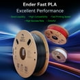 thumbnail image 2 of Creality Ender Fast Filamento PLA 1.75 mm  1 kg (2.2 lb) Precisión +/-0.03 mm Estándar 1 rollo - Negro, 2 of 8