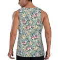thumbnail image 3 of Haiem Rose Flowers Men Workout Tank Top Gym Bodybuilding Sleeveless Muscle T Shirts Athletic Tank Breathable Workout Shirt-4X-Large, 3 of 9