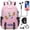Color3, variant on Anime One_Pieces Classic Backpack Student Canvas School Bookbag Waterproof Travel Laptop Knapsack with USB Charging Port