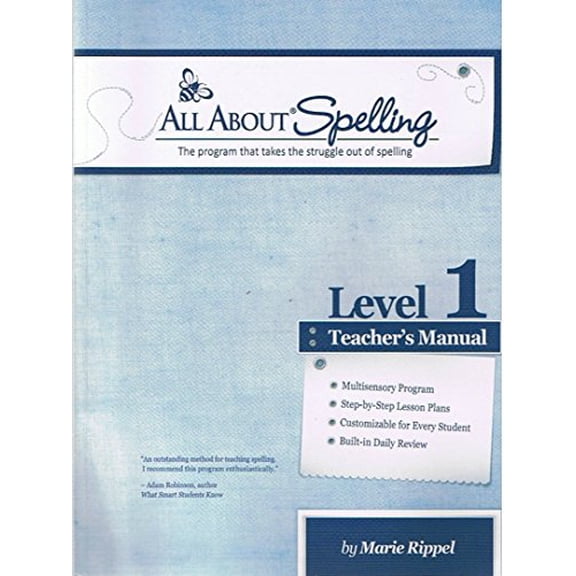Pre-Owned All About Spelling Level 1 Teacher's Manual (Paperback) 1935197045 9781935197041
