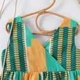 thumbnail image 6 of Girls Easter Dress Bowknot Design Dress Ruffle Short Sleeve Cute Summer Dresses for Teens Casual Spring Dress (Green,6-7 Years), 6 of 6