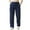 Navy, variant on JCCXIN Mens Pants Male Casual Pants Lightweight Drawstring Beach Pants Elastic Waist Yoga Summer Trousers For Streetwear