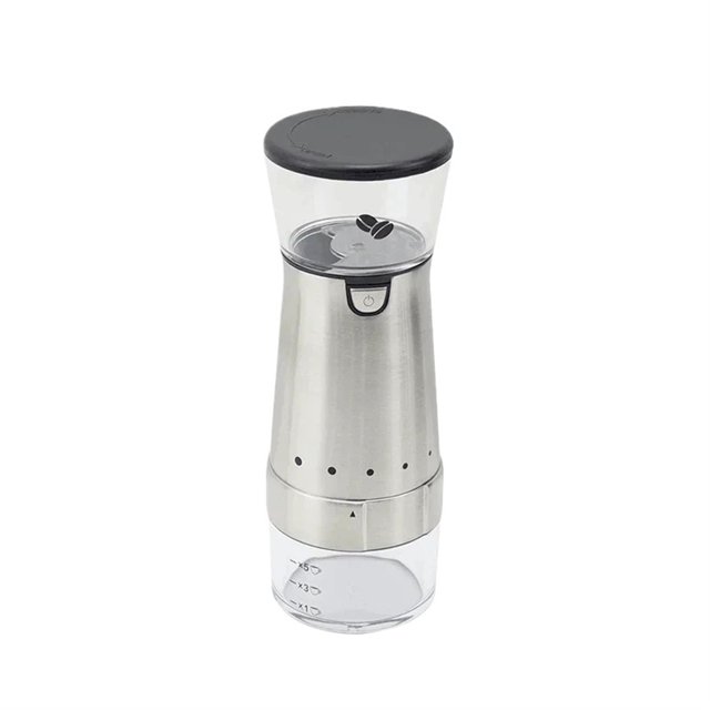 New Electric Coffee Grinder USB Rechargeable Stainless Steel Manual Coffee Mill Machine Bean Grinders Kitchen Accessories ,Sturdy and Durable
