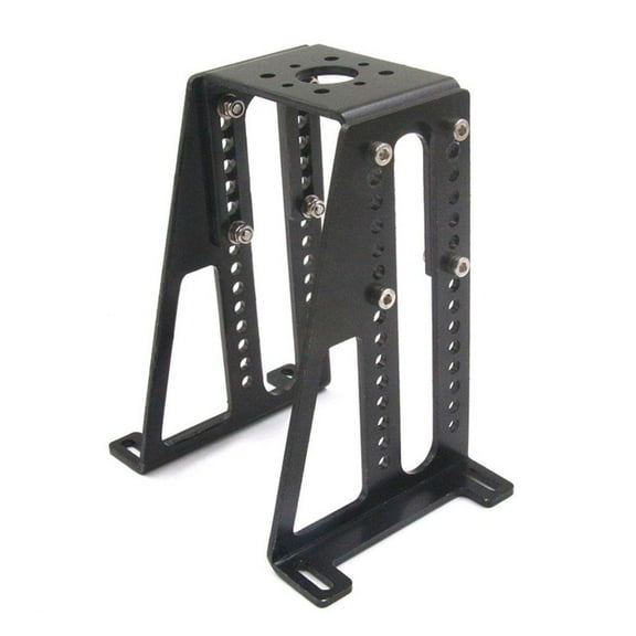 Universal Metal Motor Bracket Adjustable Height Motor Mounting Holder Black