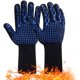 thumbnail image 1 of Guantes para barbacoa Guantes de horno de silicona antideslizantes con una temperatura máxima de 800 °C. Guantes universales para hornos de grill y chimeneas de cocina (antorchas azules) Sailing Electrónica, 1 of 5