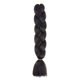 thumbnail image 1 of XmhyTop-A Extensiones de cabello trenzado ombré de 60 cm, 3 piezas de cabello trenzado sintético de color sólido para peinados diarios y de fiesta, negro-A, 1 of 5