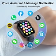 Smart Watch for Men Women, 2.01 HD Touchsreen, Bluetooth Calling, IP68 Water-Resistance, 180+ Sports Modes, Health, Fitness & Sleep Tracker, Timer, Fitness Watch for Android/iOS, Black
