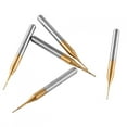 thumbnail image 1 of Micro Drill Bit Set, 10pcs Tungsten Carbide End Mill Engraving Bits End Mills CNC Mill Milling Cutter CNC Router Bits for Circuit Boards, Plastics, Stainless Steel, 3.175mmx0.6mm, 1 of 7