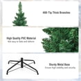 thumbnail image 6 of Demi Bonn 6ft Tall Slim Pencil Christmas Tree with 400 PVC Branches, Realistic Flocked Finish for Small Spaces, Compact Xmas Tree for Home Decor, Green, 6 of 9