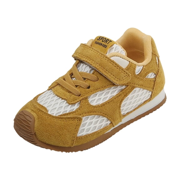 ZACPNCV Kids Shoes for Girls Boys - Non-Slip Kids Sneakers Shoes Lightweight with Memory Foam Insole Yellow