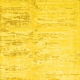 thumbnail image 1 of Ahgly Company Indoor Square Abstract Yellow Contemporary Area Rugs, 3' Square, 1 of 4