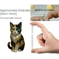 thumbnail image 6 of ACDANC Cat Sculptures Handmade Animal Figurines Collectible Art Painted Glass Animal Statue Cat Figurines for Home Office Bar Decor, 6 of 7