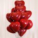 thumbnail image 1 of 10 unidades/100 unidades de globos de látex rojo rubí de 10 pulgadas, corazón de amor, globo inflable de helio, suministros de decoración del banquete de boda para el día de San Valentín, 1 of 5