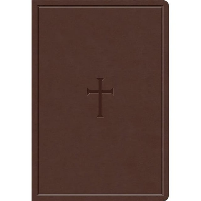 Bible de Référence à Imprimé Super Géant KJV, Toucher Cuir Brun - Mai 2020