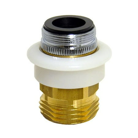 Danco Dual Thread 15/16 in.-27 or 55/64 in. Chrome Plated Aerator Adapter
